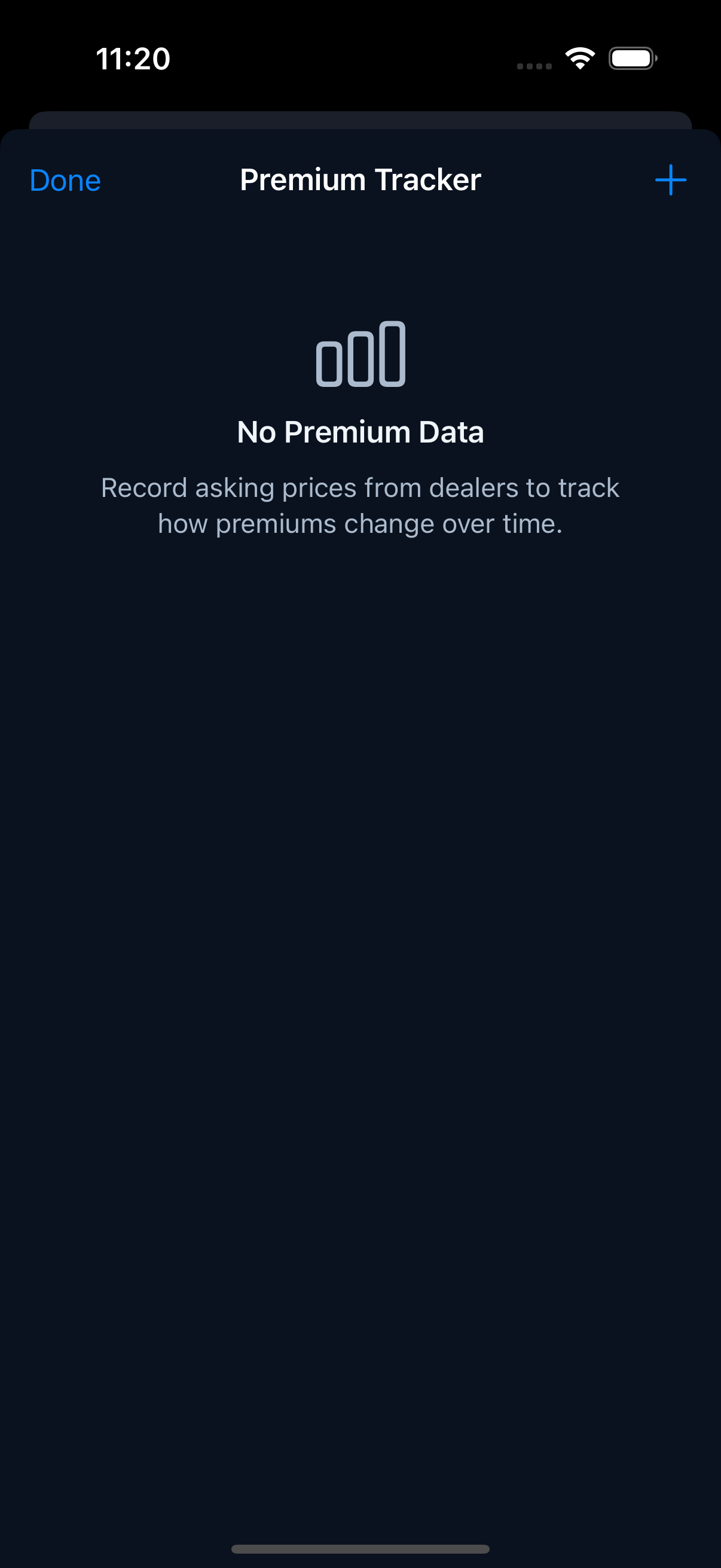 Premium tracker